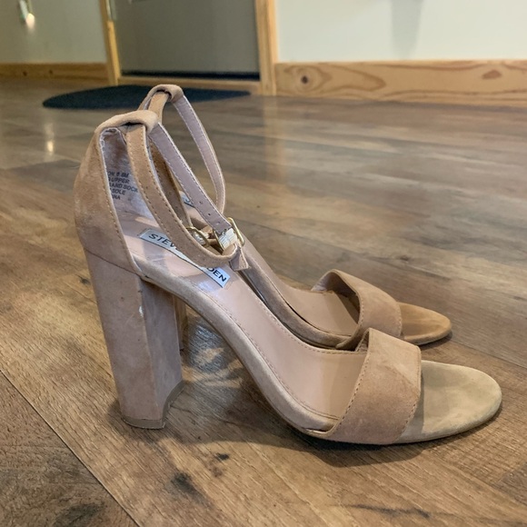 Steve Madden leather upper Carson heel sandals shoes size 6.5M - Picture 2 of 7